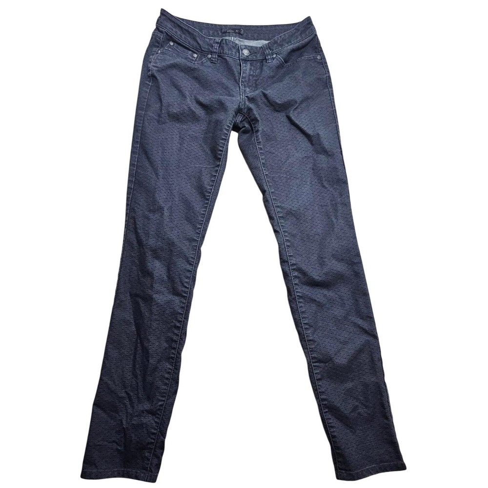 Prana Kara Jeans‎ Womens 6/28 Dark Indigo Dotted Stretch Skinny Pants W4KARA115